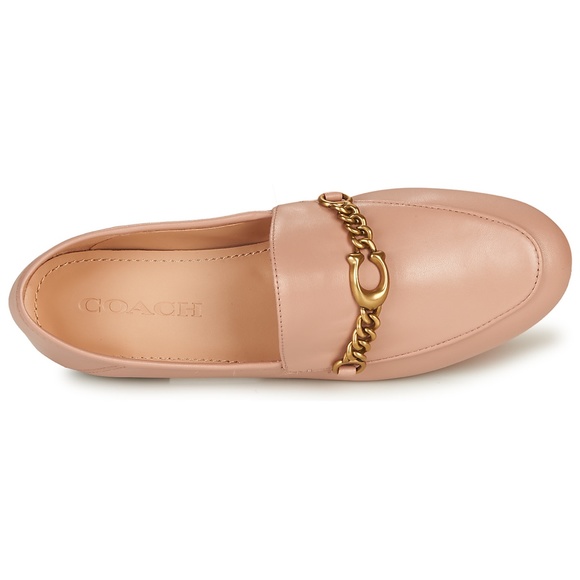 COACH Helena C Chain Leather Loafers - Picture 4 of 4